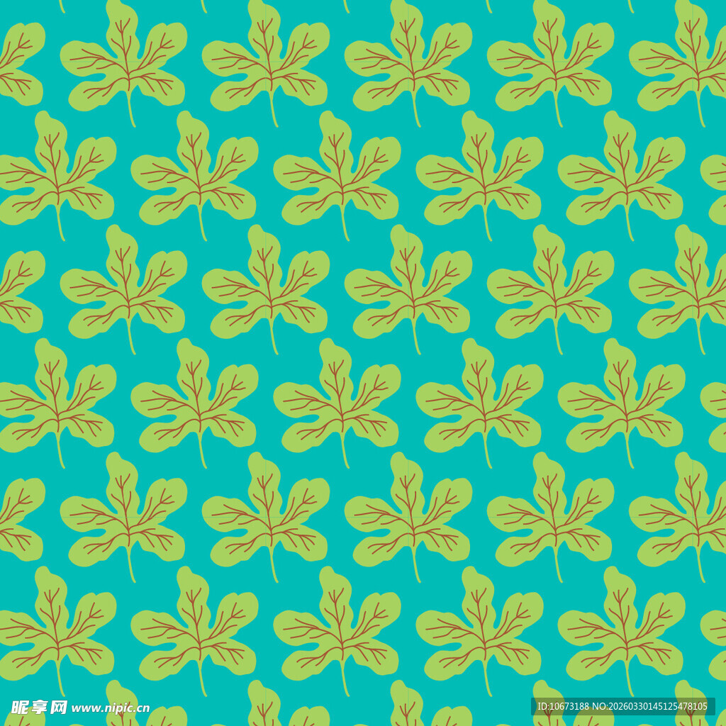 树叶图案背景