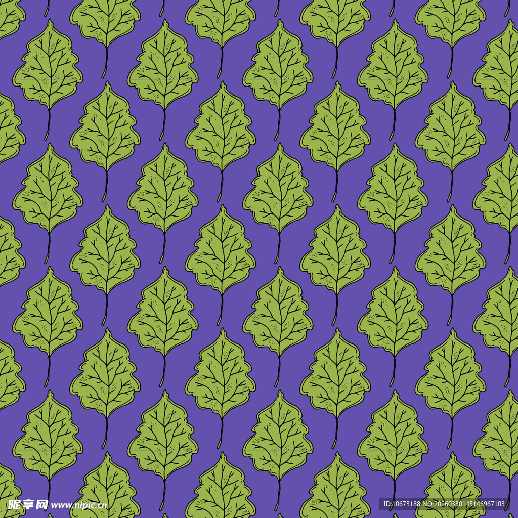 树叶图案背景