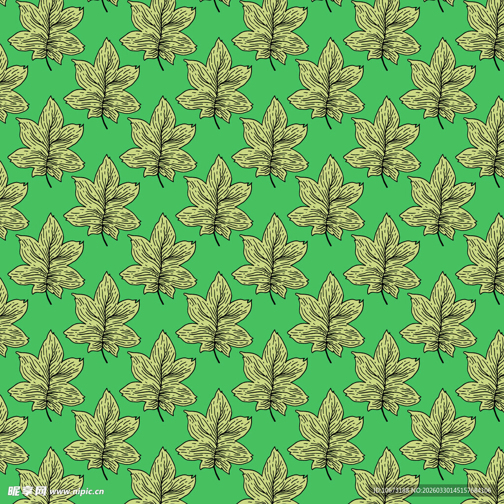 树叶图案背景