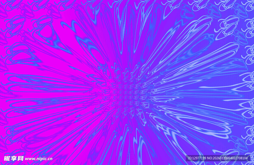 梦幻渐变放射状抽象图案