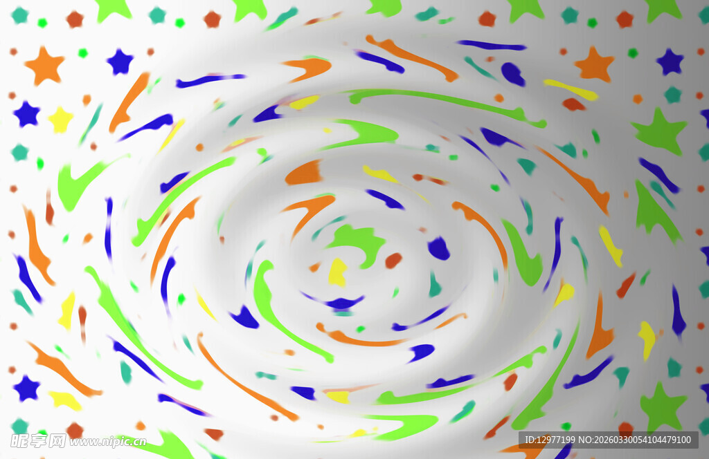 多彩螺旋图案背景