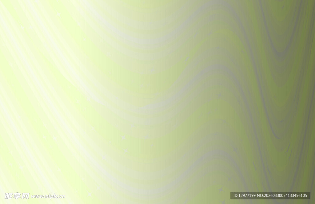 淡绿色渐变波浪背景图