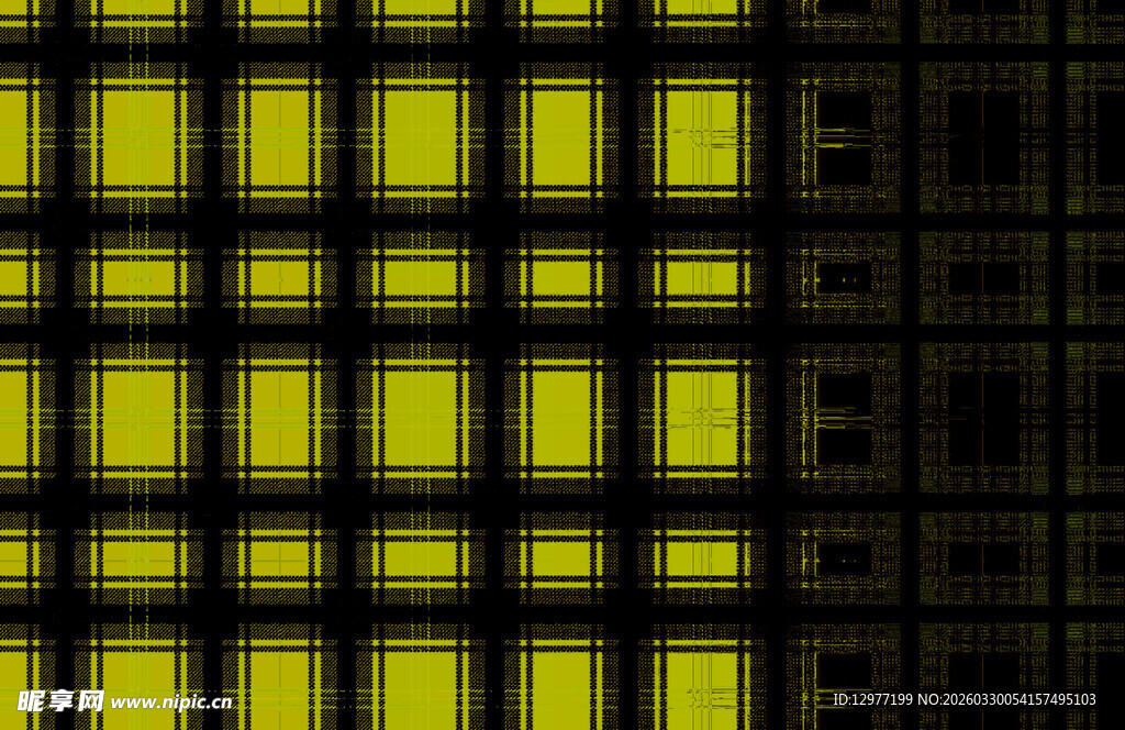 黄色网格图案背景