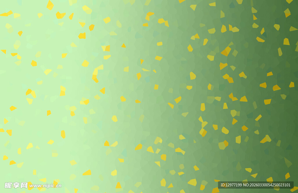 渐变绿底金色光斑背景图