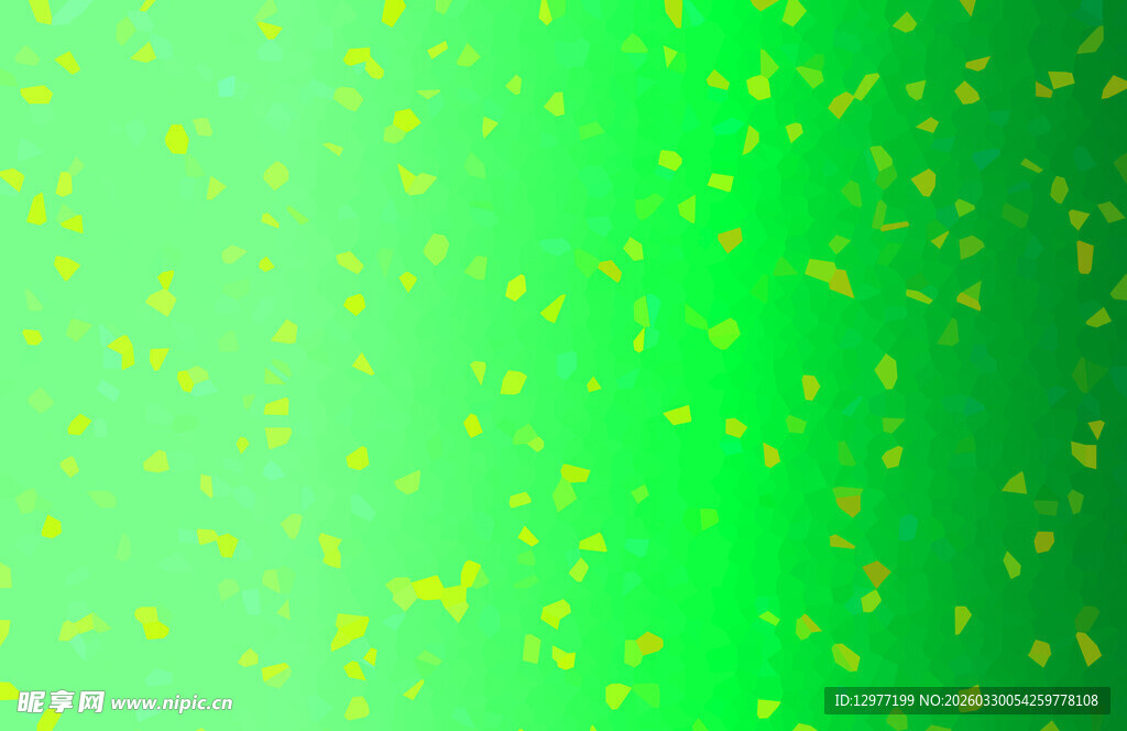 绿色背景上的黄色斑点