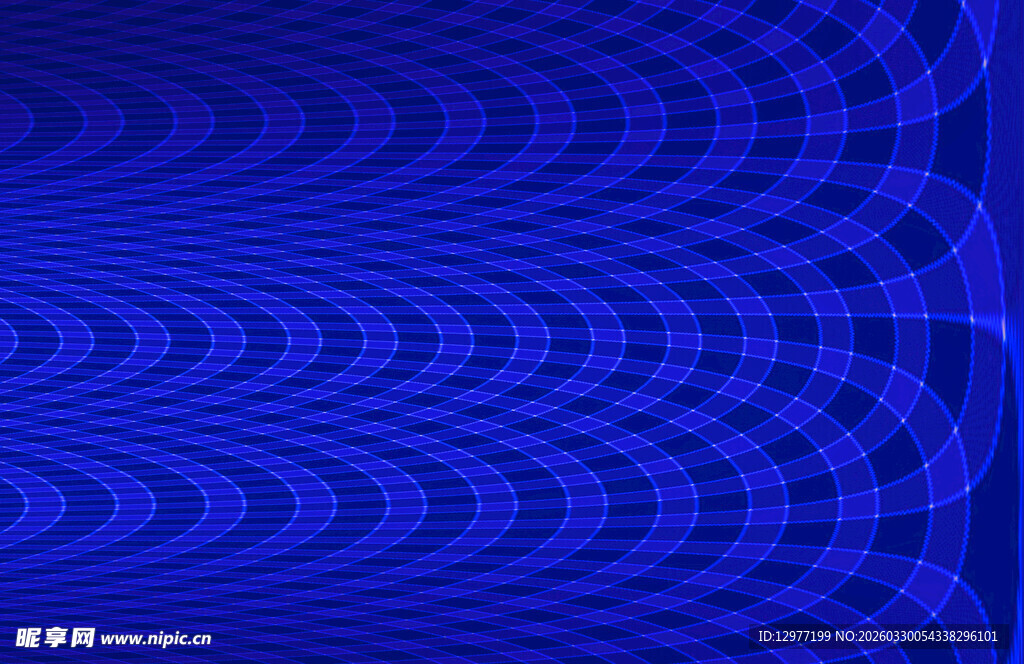 蓝色渐变波纹抽象背景图