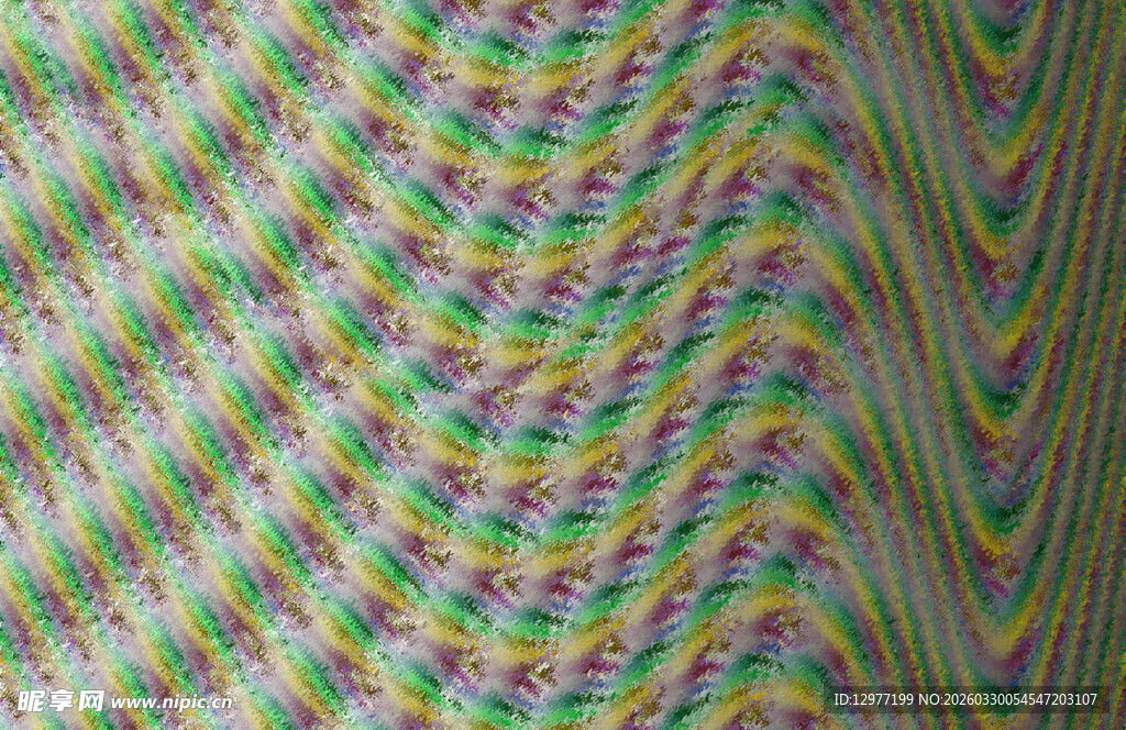 多彩波纹织物纹理图案