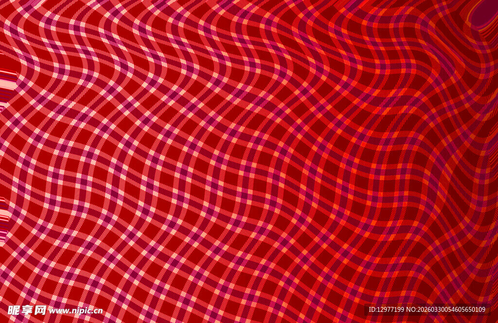 红色网格纹理图案