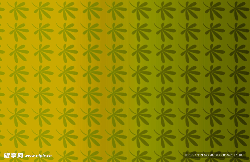 渐变黄绿几何图案背景