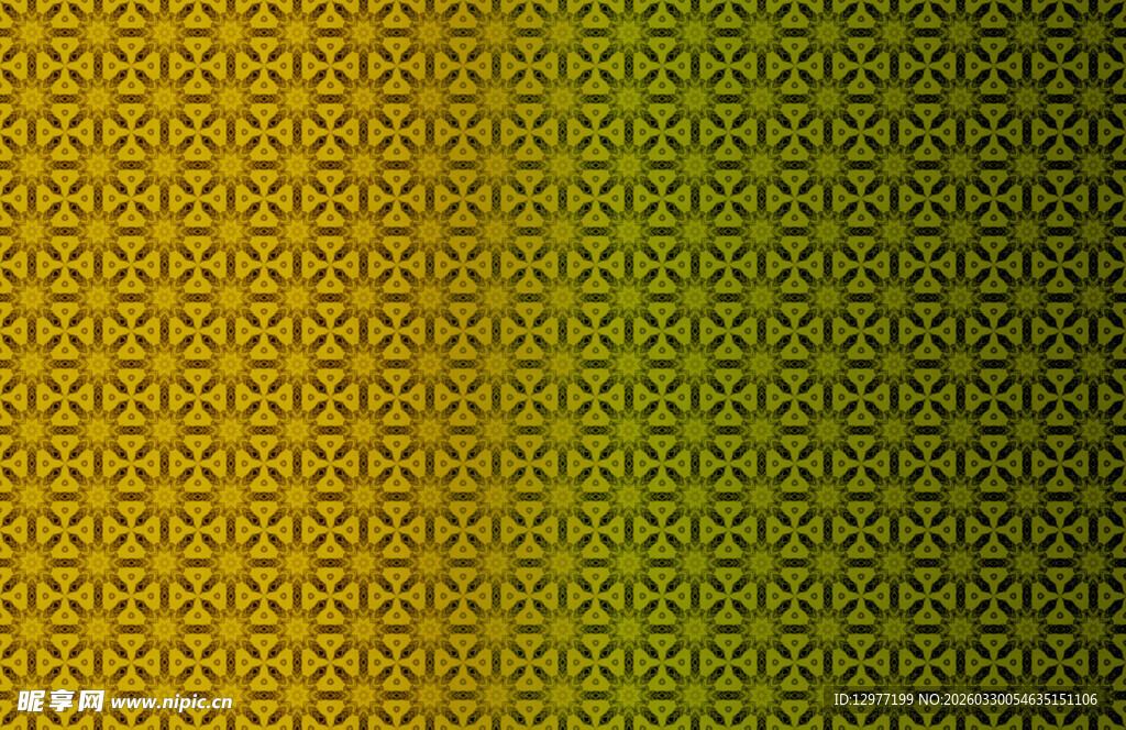 黄绿渐变几何图案背景