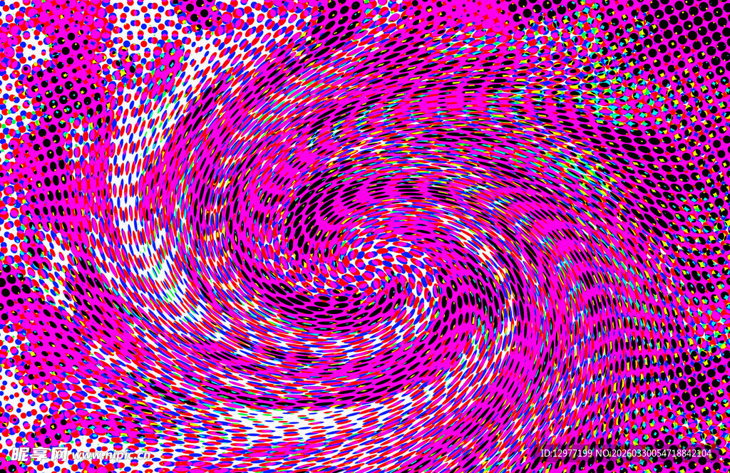 梦幻粉色螺旋纹理图案