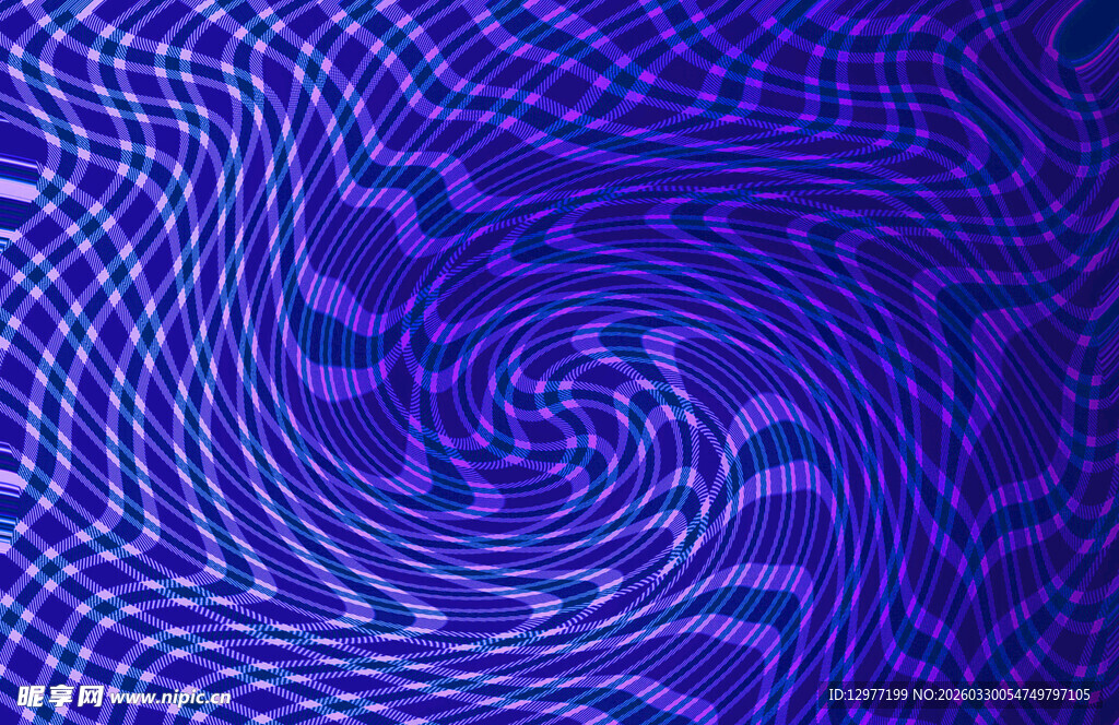 蓝紫色渐变螺旋线条纹理