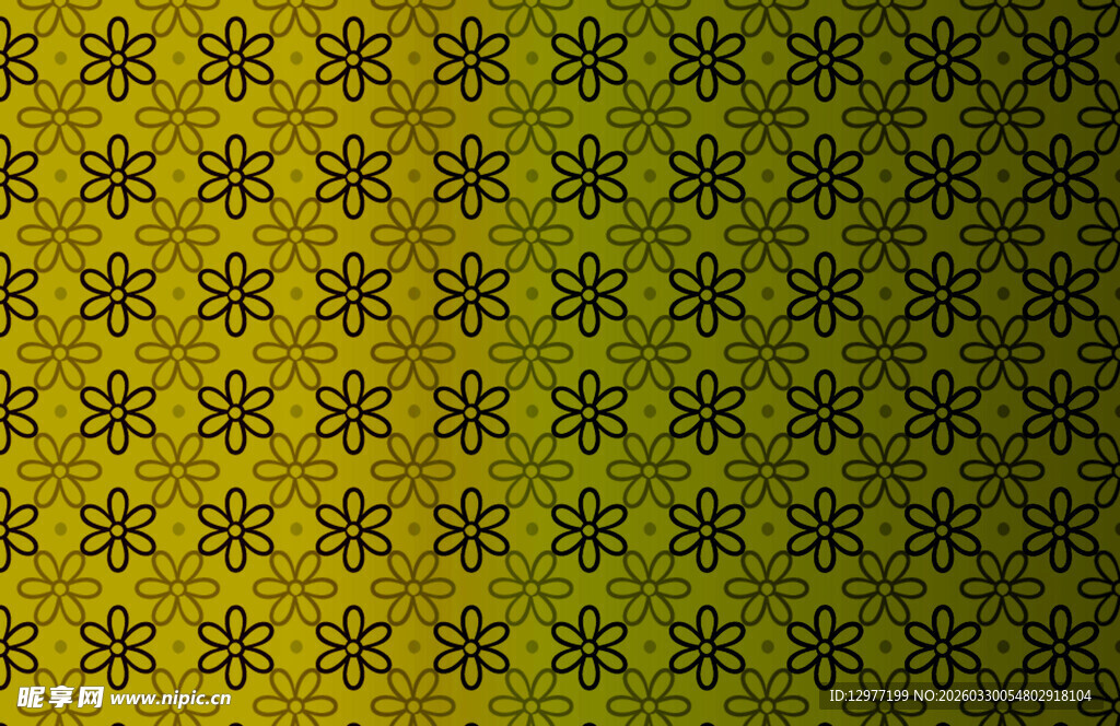 黄绿渐变几何图案背景