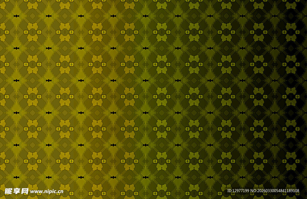 黄绿渐变几何图案背景