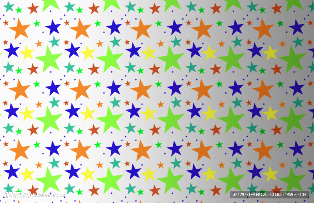 多彩星星图案背景