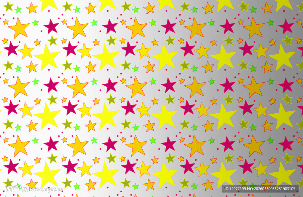 多彩星星图案背景