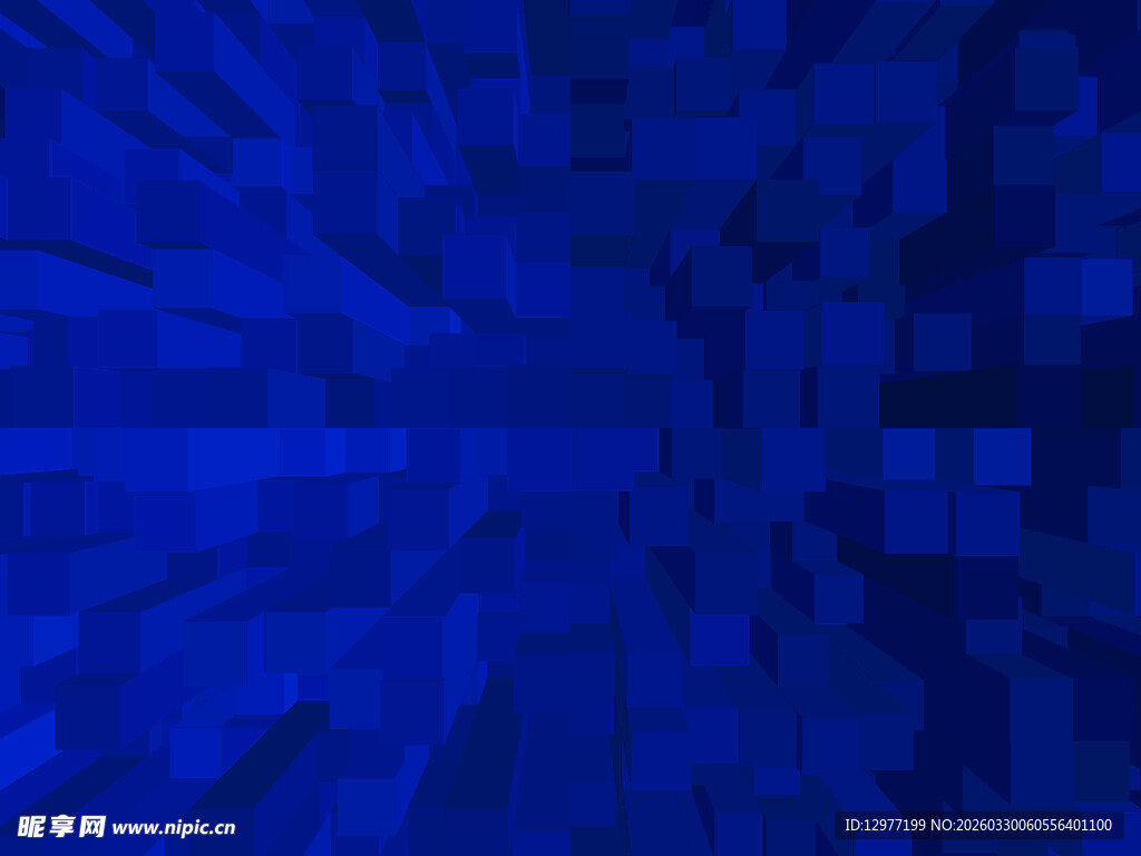 蓝色方块抽象背景图案