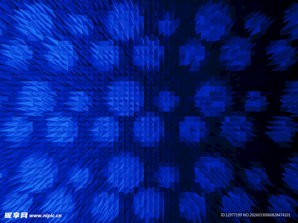 蓝色渐变几何图案背景