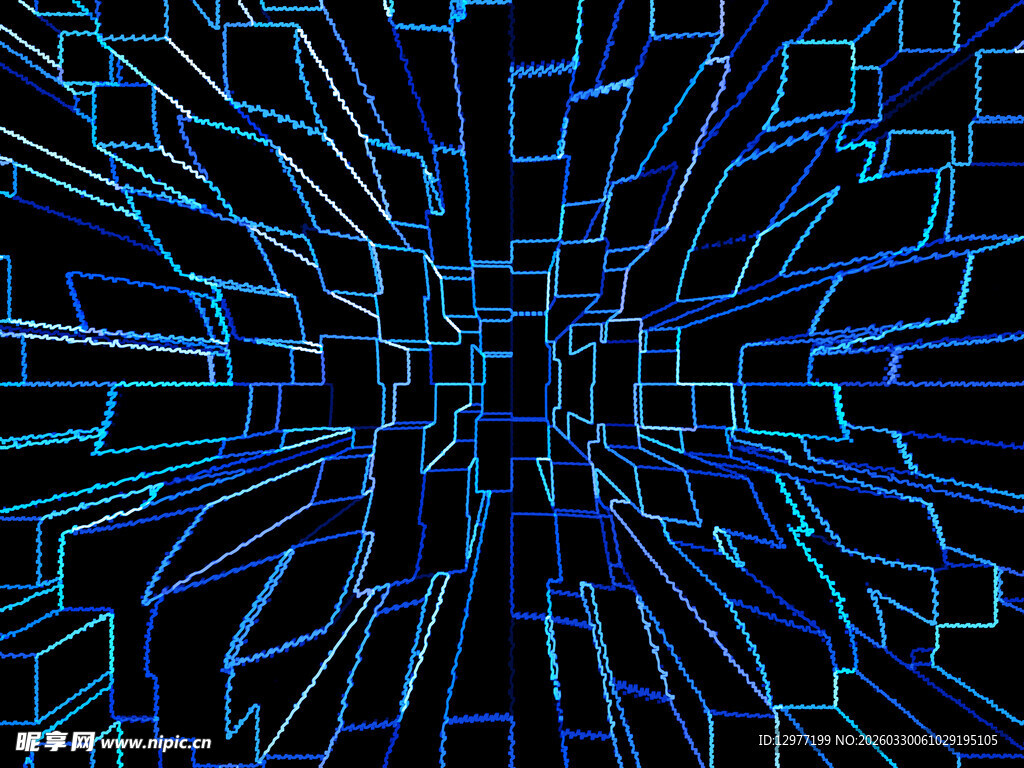 科技感几何线条光影背景