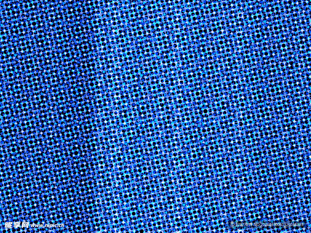 蓝色纹理织物面料特写