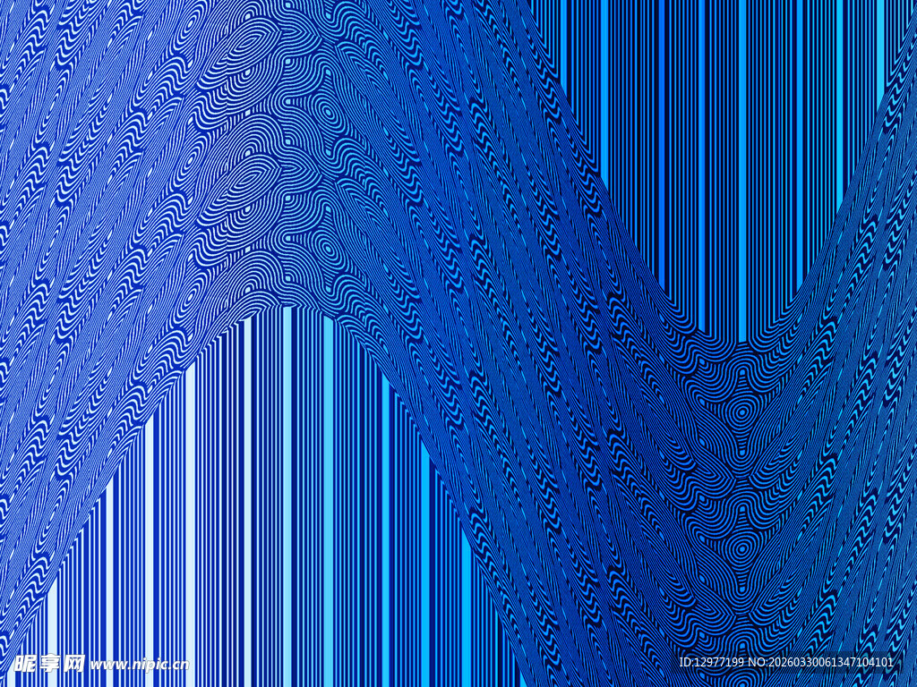 蓝色渐变线条几何背景图
