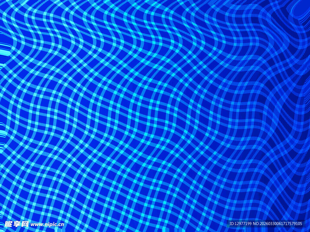 蓝色网格波纹背景图案