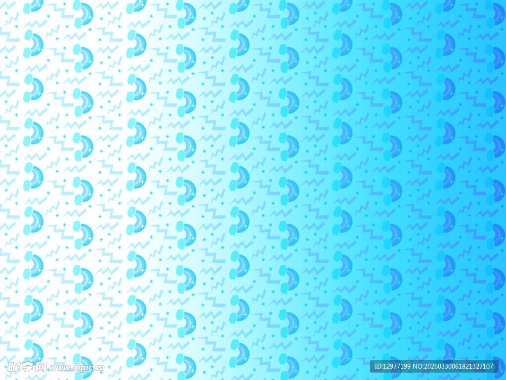 浅蓝色月牙图案背景