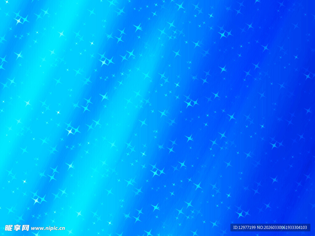 梦幻蓝色渐变星光背景