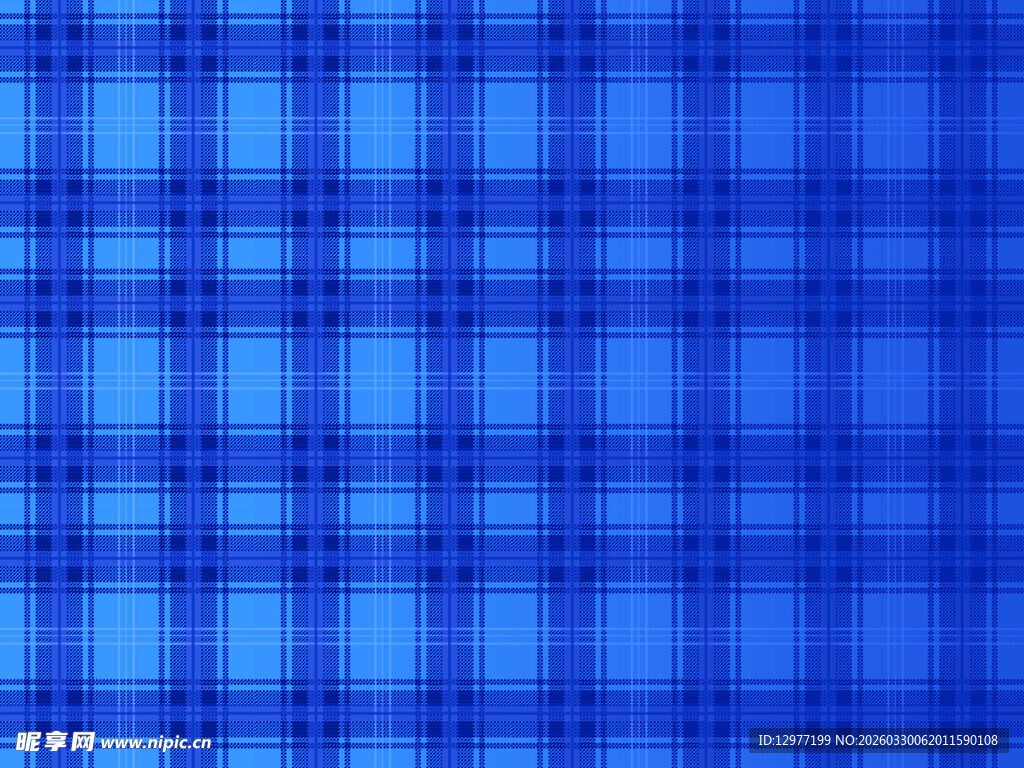 蓝色格子纹理背景图