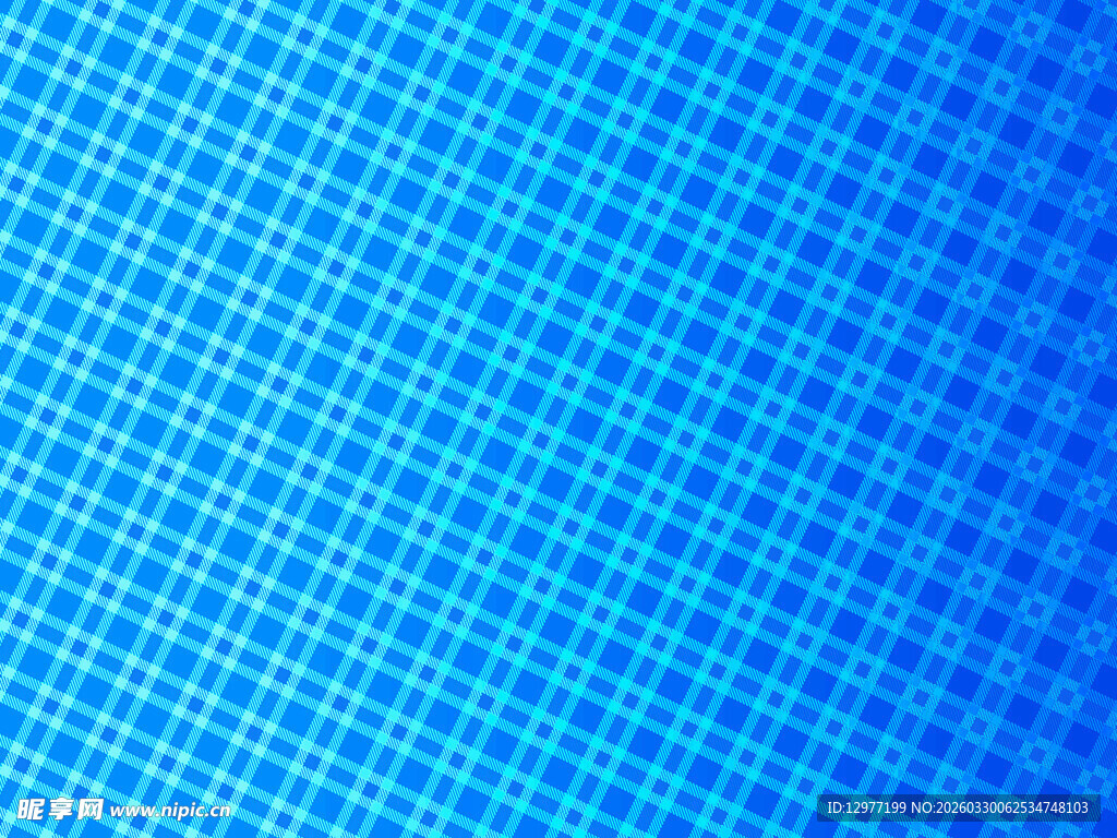 蓝色渐变方格背景图
