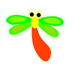 可爱卡通蜻蜓形象