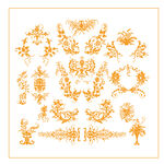 金色花纹图案素材