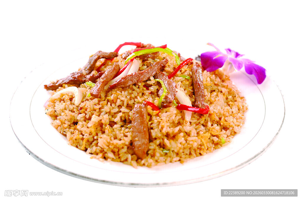 青椒牛肉蛋炒饭  