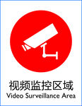 视频监控区域标识牌