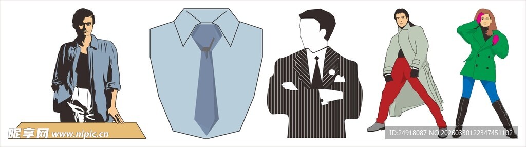 时尚服饰与模特展示