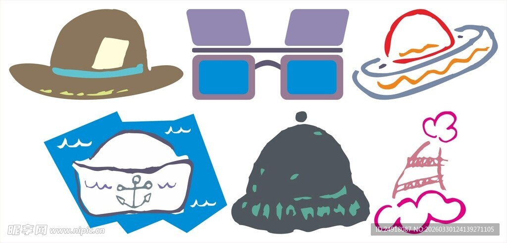 多样时尚配饰集合展示