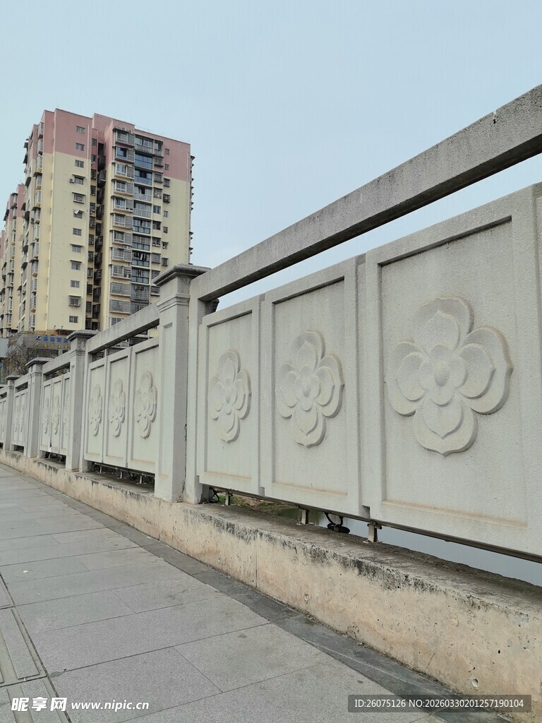 城市石制护栏景观