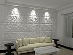 沙发背景墙 PVC3D墙板