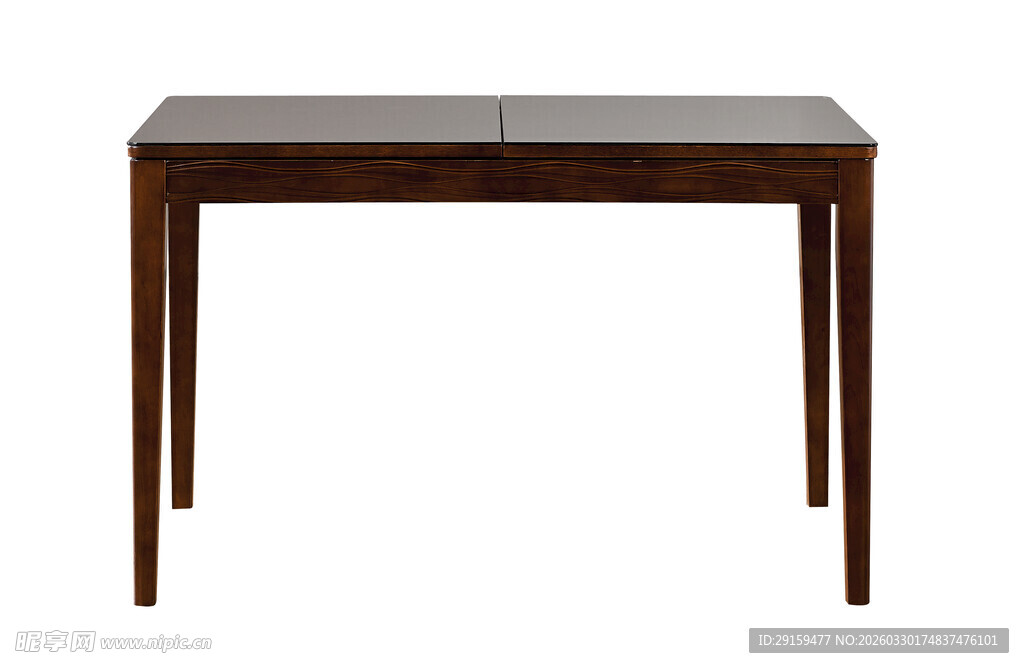 简约棕色木质书桌