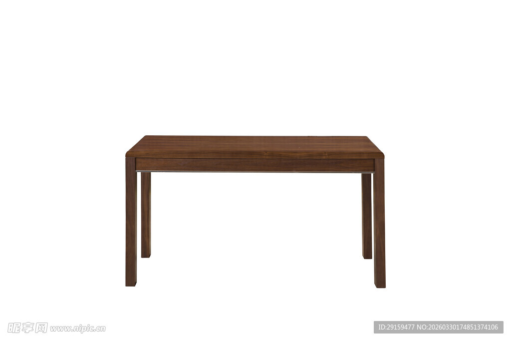 简约棕色木质书桌