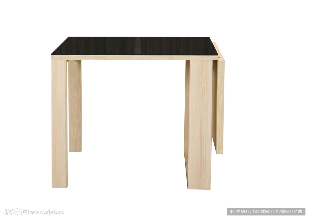 简约木质配黑色桌面小桌