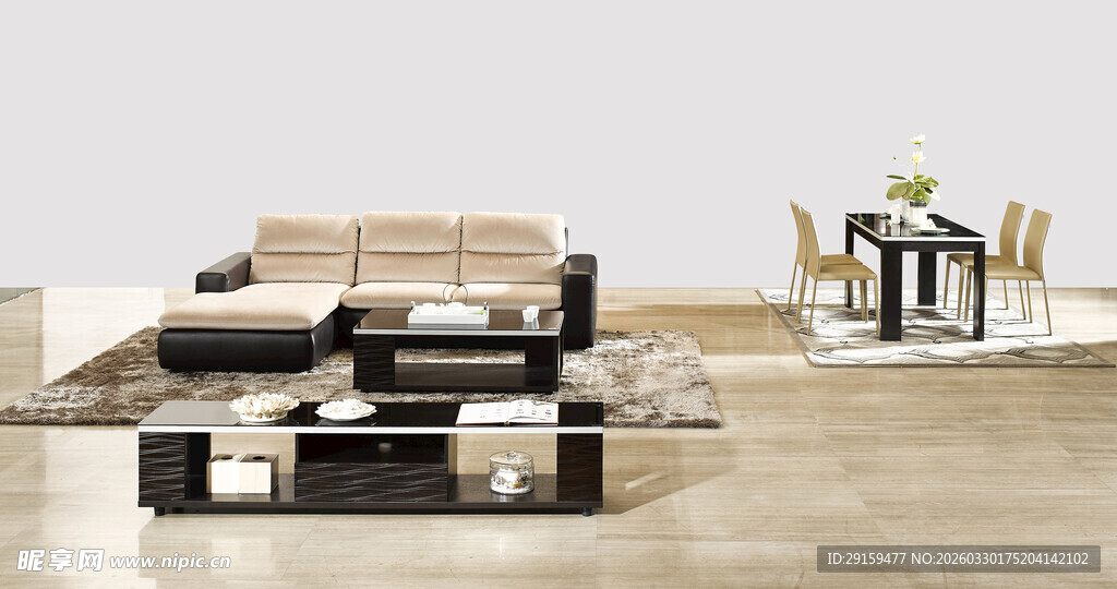 现代简约风格客厅沙发组合