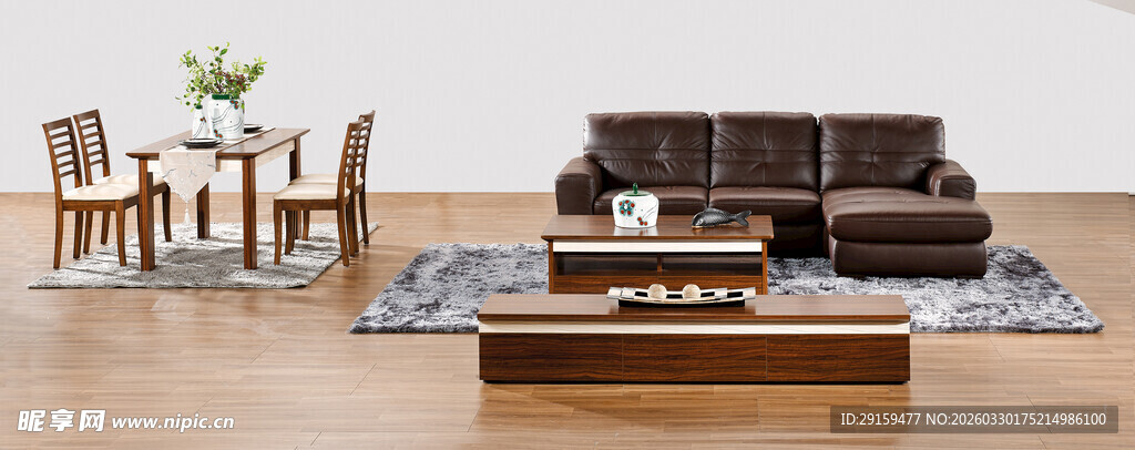 现代风格客厅家具布置