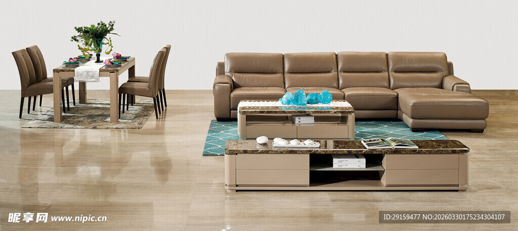 现代简约风格客厅家具组合