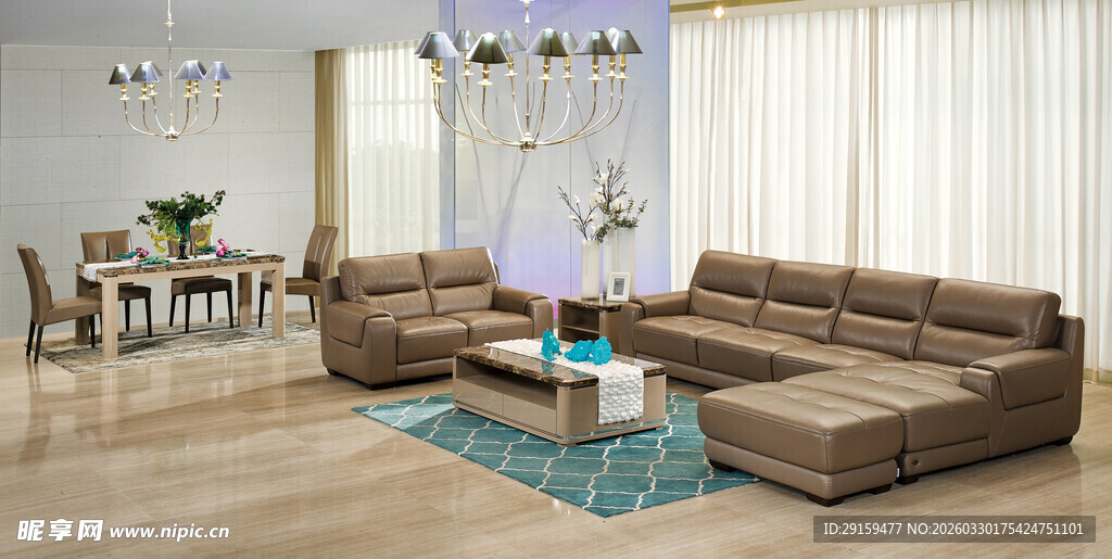 现代简约风格客厅沙发组合