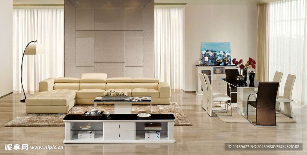 现代简约风格客厅展示