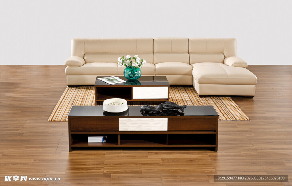 现代简约风格客厅茶几组合