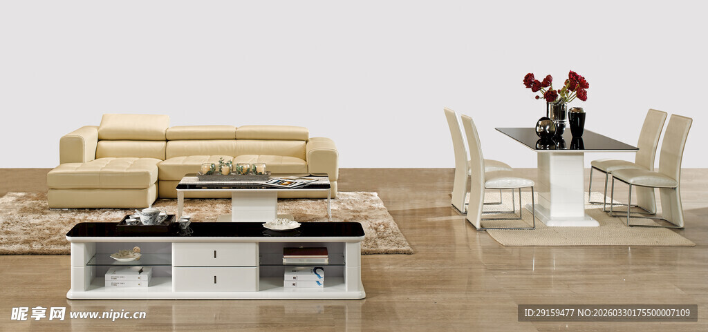 现代简约风格客厅家具展示