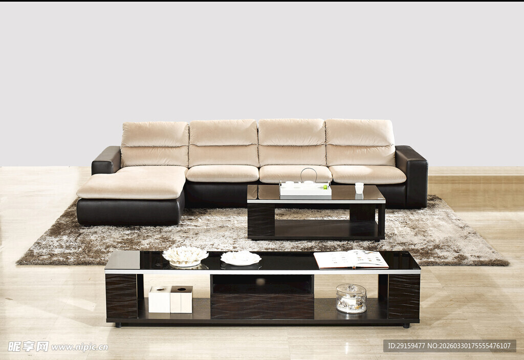 现代简约风格组合沙发茶几