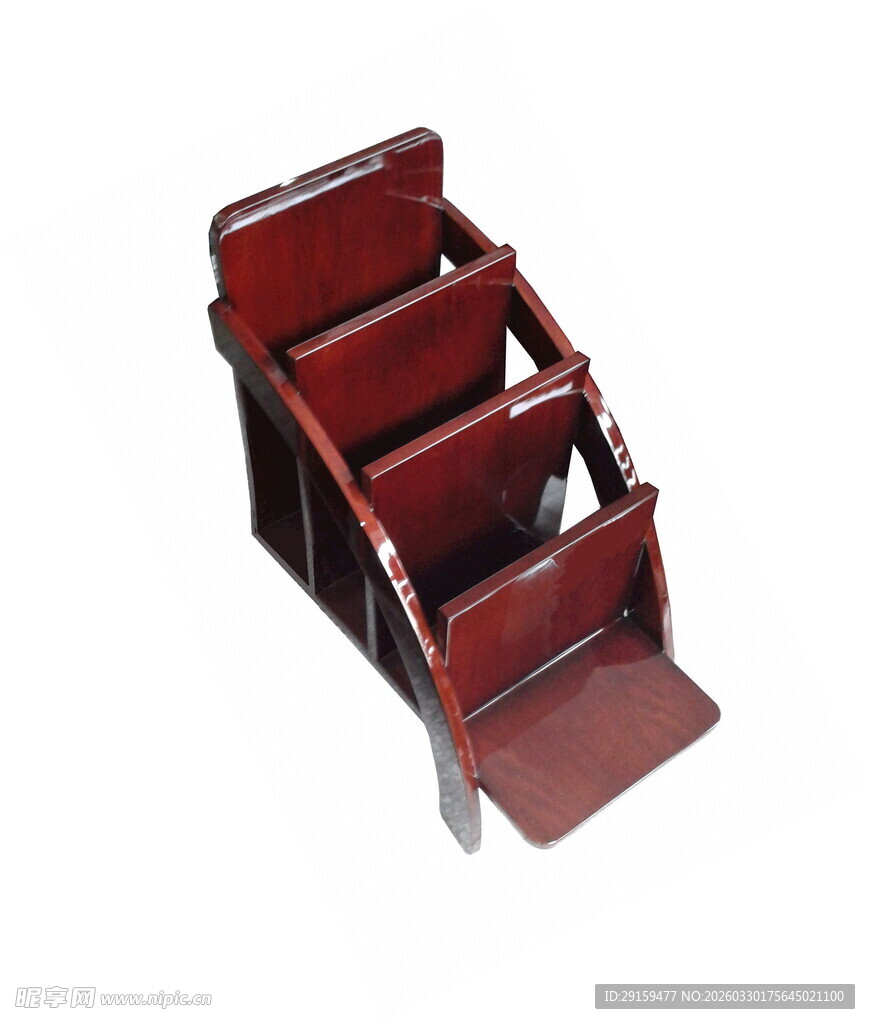 多层木质文件收纳架